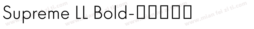 Supreme LL Bold字体转换